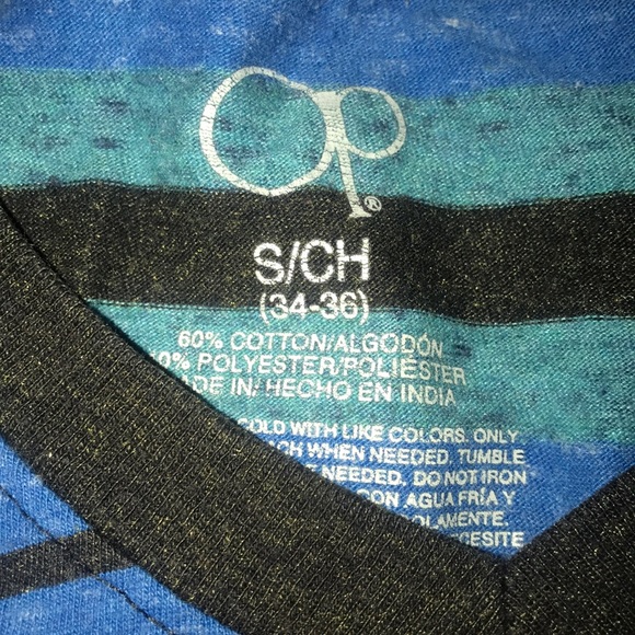 Blue striped tee shirt - Picture 2 of 2